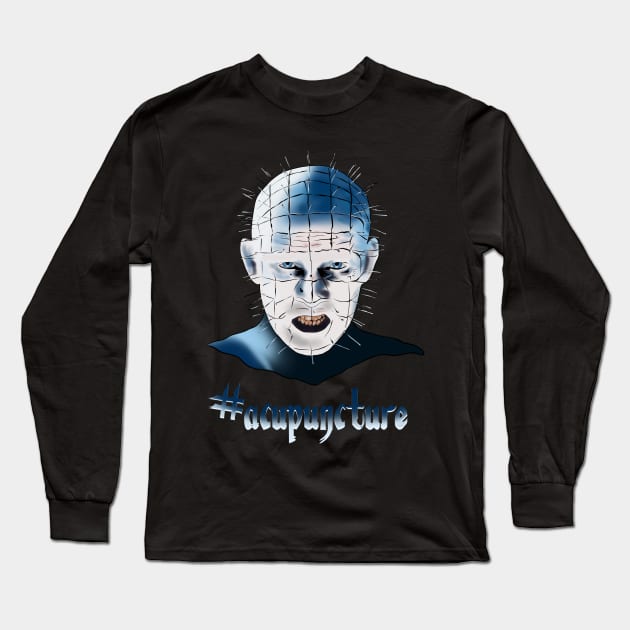 Pinhead Loves Acupuncture Long Sleeve T-Shirt by Danispolez_illustrations